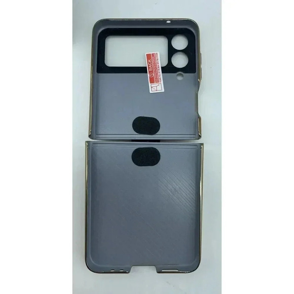 SHIELD Case For Samsung Galaxy Z Flip 4 Weave Fabric Business Style Cool‎ Black - Picture 2 of 9